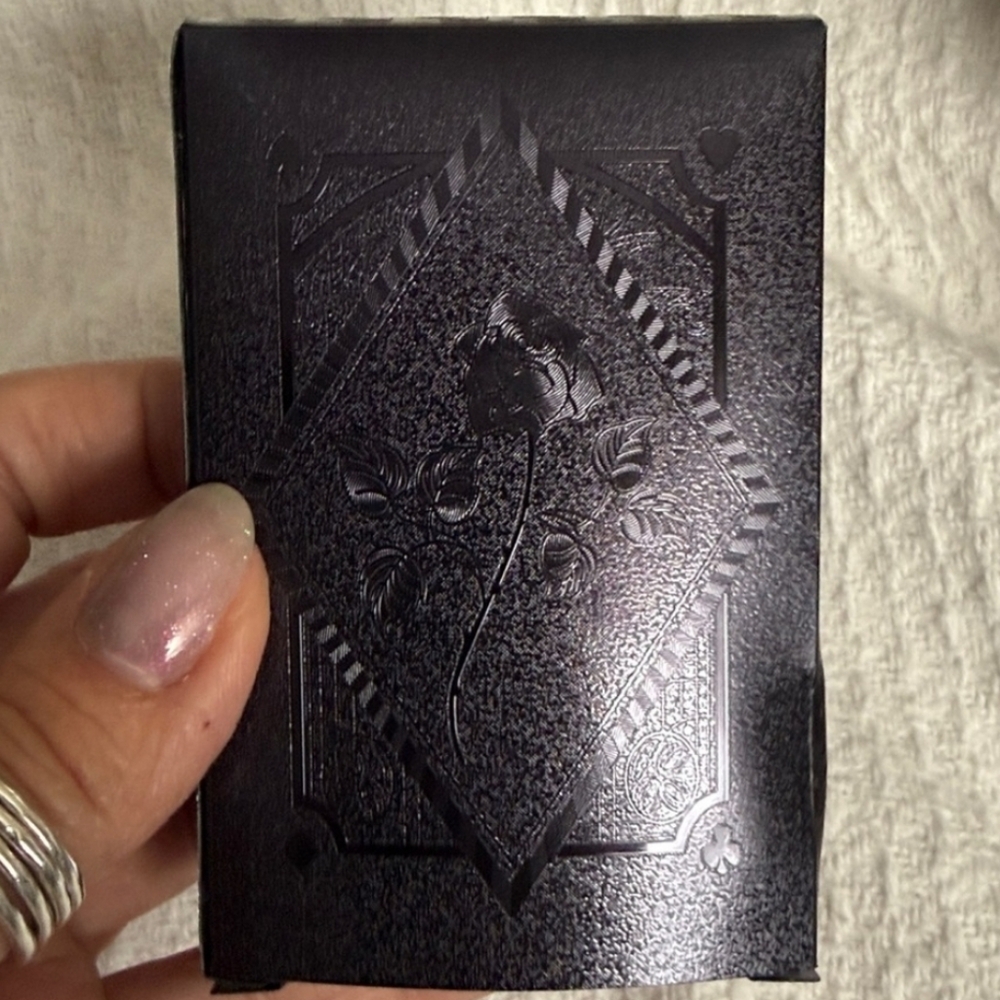 4 PACKS OF LUXURY Black, Silver and Gold Waterproof Playing Cards